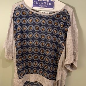 Sloane Rouge Navy and Grey Tunic, Like New